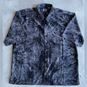 Jordan Craig black tie dye soft button down shirts size 3X